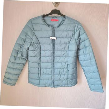 Doudoune Tissaia vert/bleu | Neuf - Taille 40