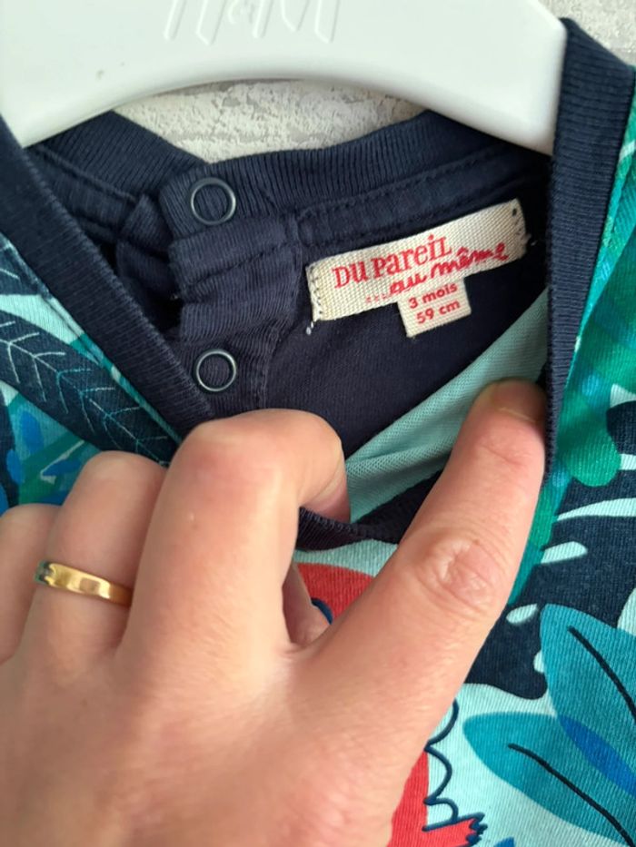 Tee shirt dpam taille 3 mois - photo numéro 3
