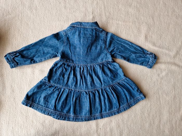 Robe en jean et veste style tricoté 12mois - photo numéro 4