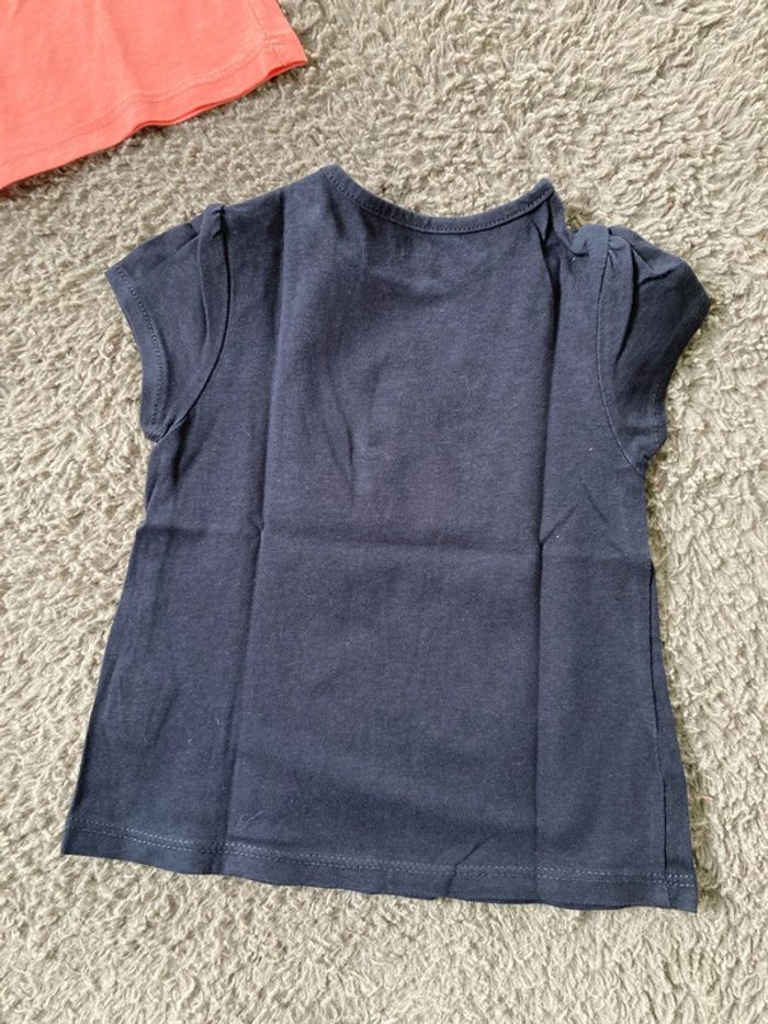Lot de 2 tee-shirts MC 12 mois - photo numéro 3