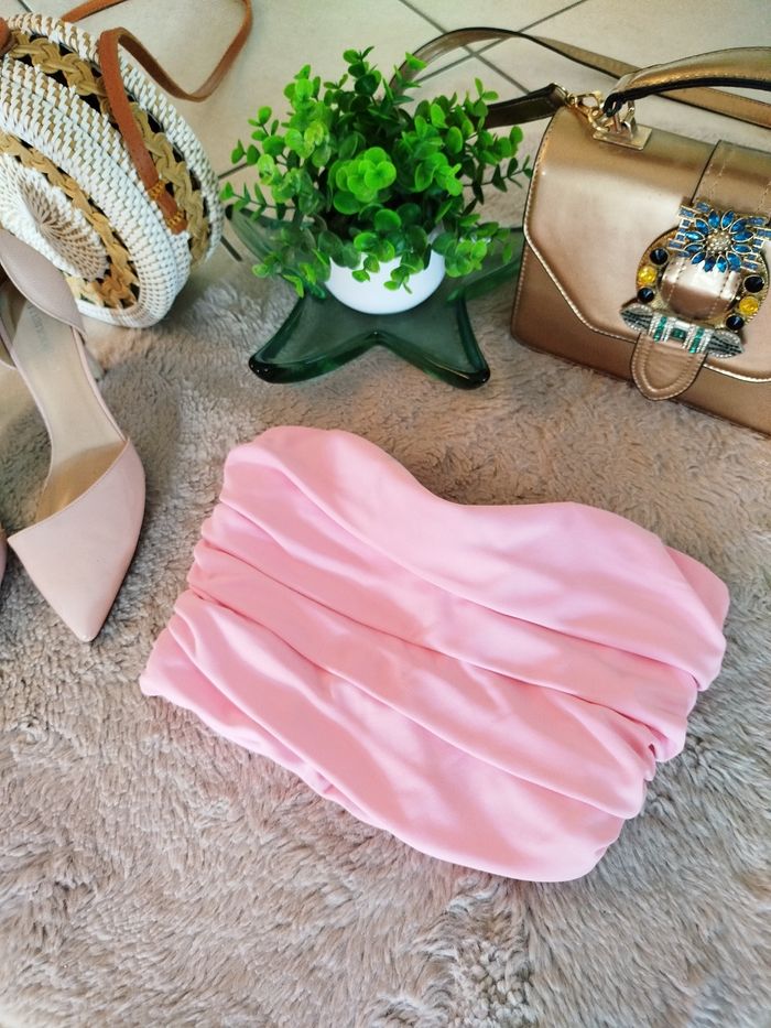 Bustier top drapée semi rigide S/M ZARA lo - photo numéro 9