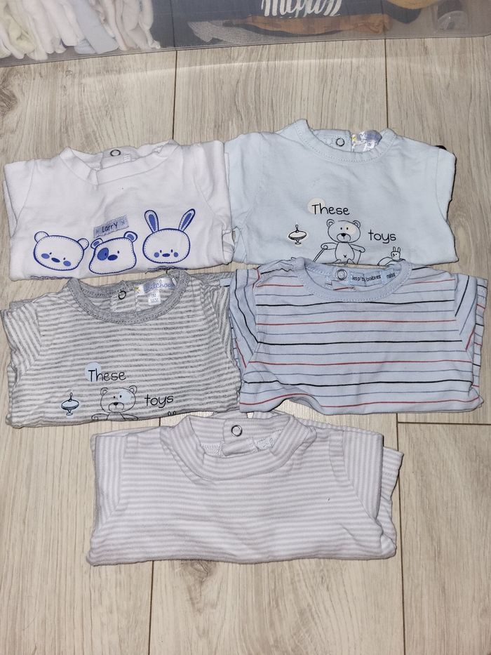Lot tee-shirt hiver naissance