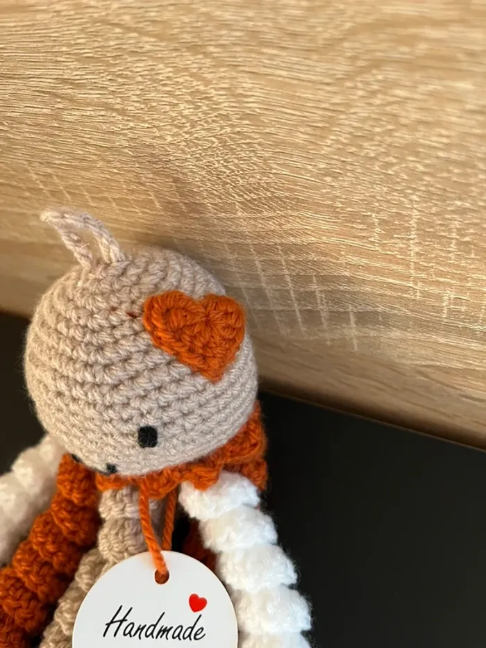 Lot de 2 Pieuvres " La Maman et son Bébé avec Cœur" - photo numéro 6