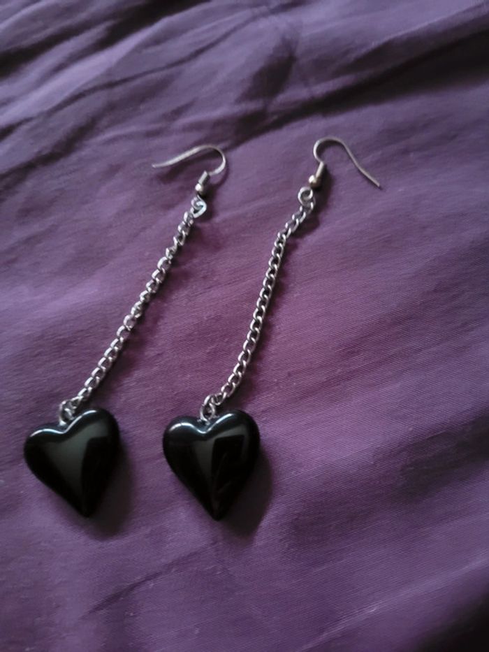 Boucles d'oreilles coeurs