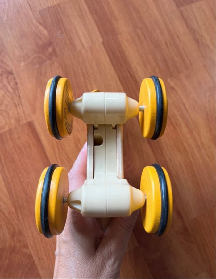 Chat en bois à tirer ou pousser - photo numéro 2