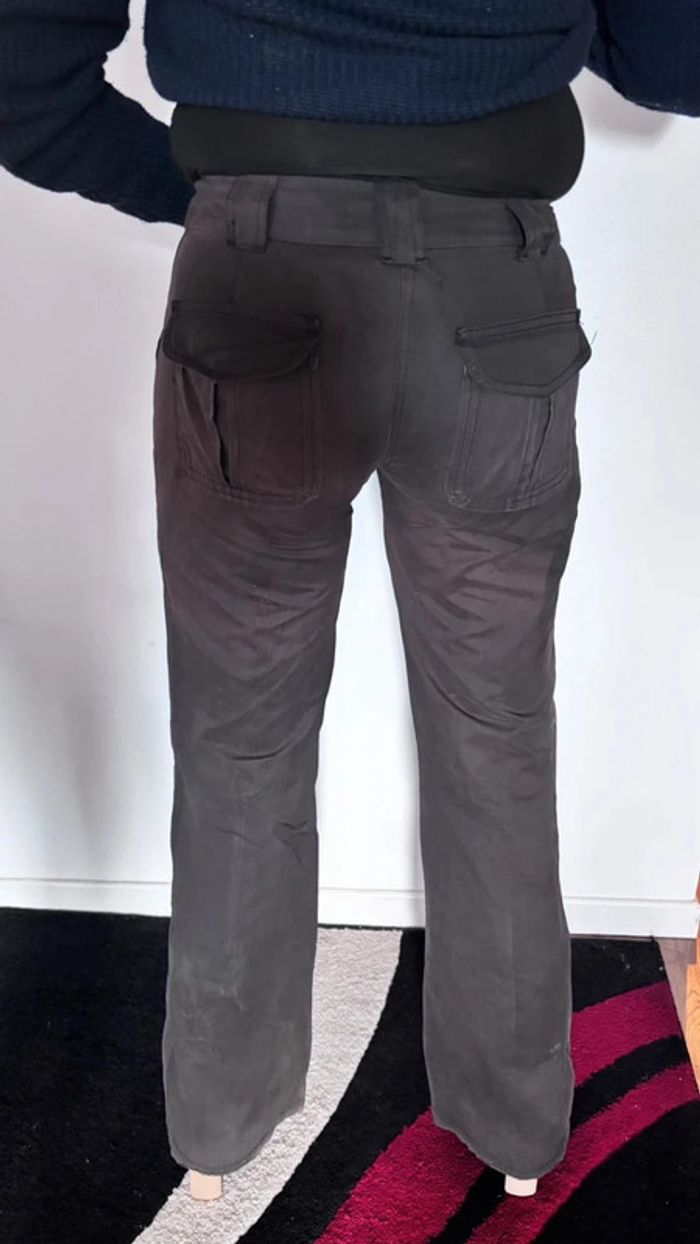 👖 pantalon large vintage aspect daim taille 34 XS #jennyfer - photo numéro 3