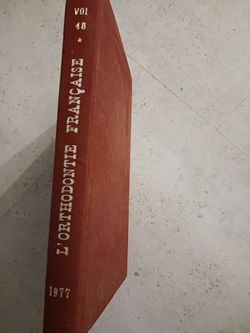 livre l'orthodontie francaise 1977