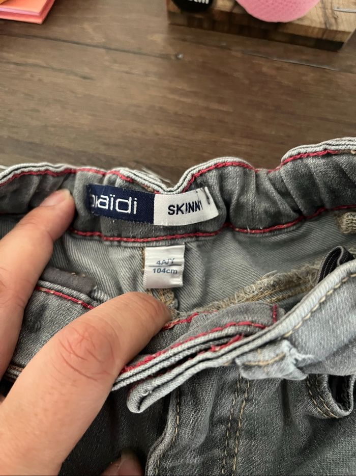 Lot 2 jeans fille Okaïdi - photo numéro 3