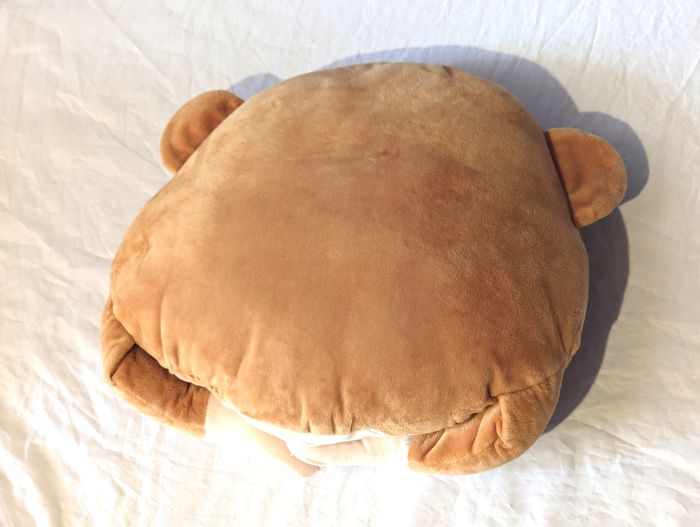 Grosse Tête Hamster Plate Marron Grands Yeux Mains Devant Bouche Animal Peluche Petits Enfants Bébés - photo numéro 6