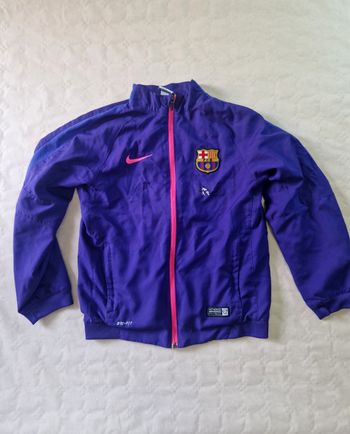 Veste zippé enfant mixte , garçon  / fille , Nike FC Barcelone  ,  2014 - 2015  , taille 10 - 12 ans