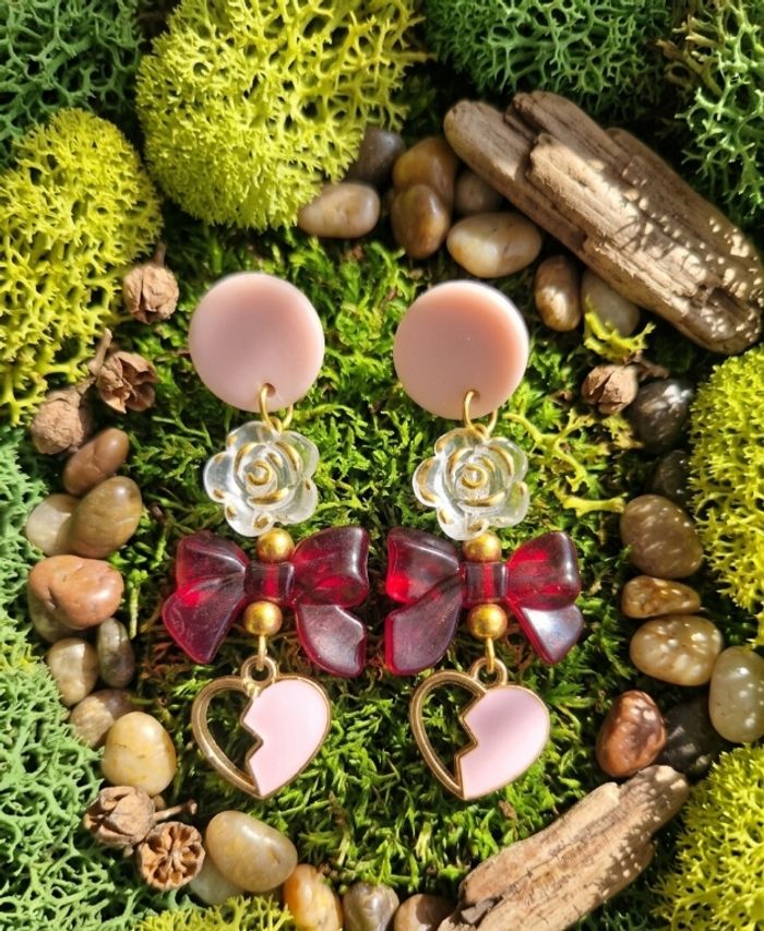 Boucles d’oreilles "Cœur Brisé" - photo numéro 1