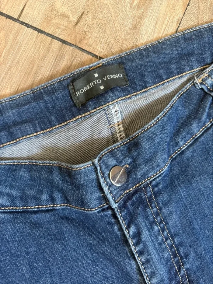 Jean Femme Roberto Verino – Taille M – Détails Sequins Argentés – Très Bon État - photo numéro 8