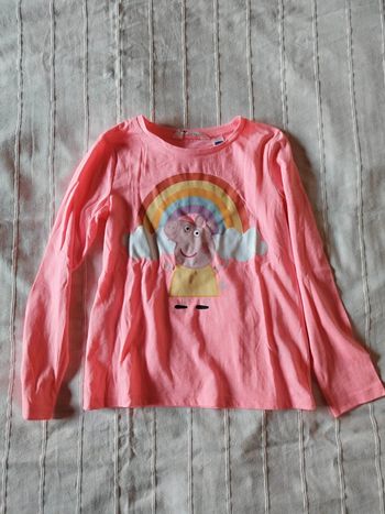 tee shirt manches longues Peppa pig  6 ans