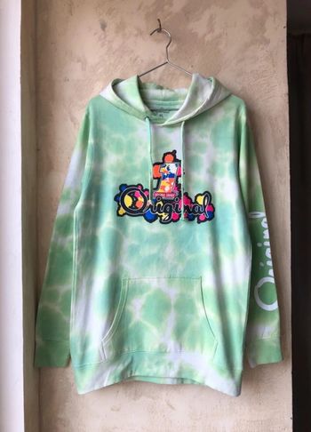 Sweat tie and dye vert USA Papercut junior XL