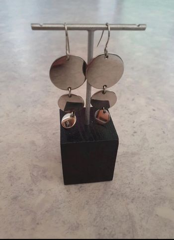 Boucles d'oreilles  argentée