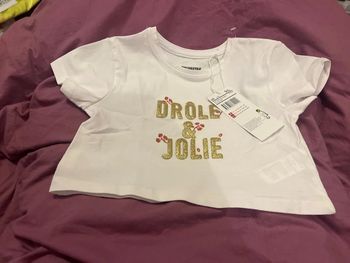 T shirt court style crop top fille 5 ans orchestra
