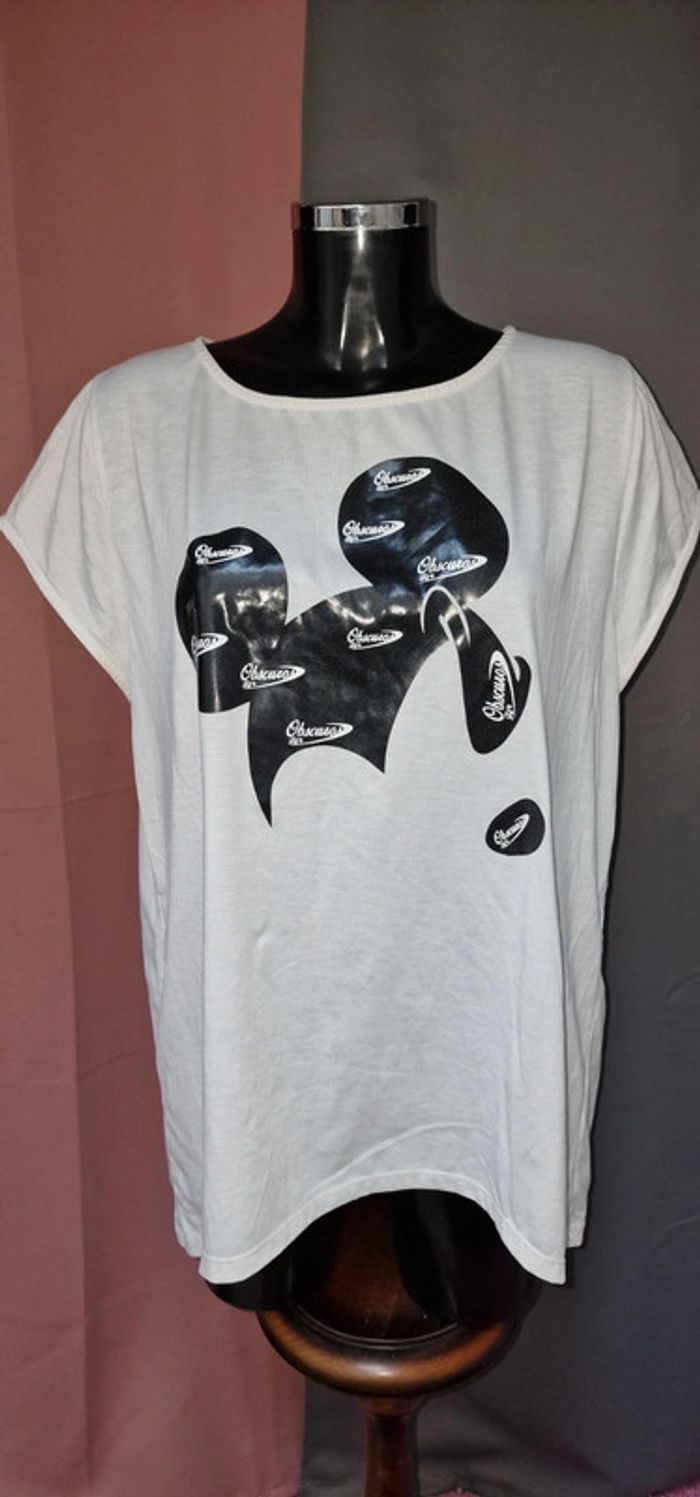 Tee shirt blanc tête de Mickey
