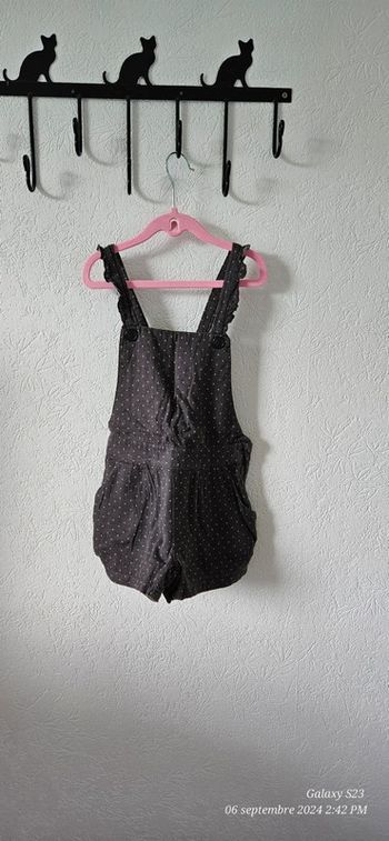 Salopette short, à pois, 7A, vertbaudet