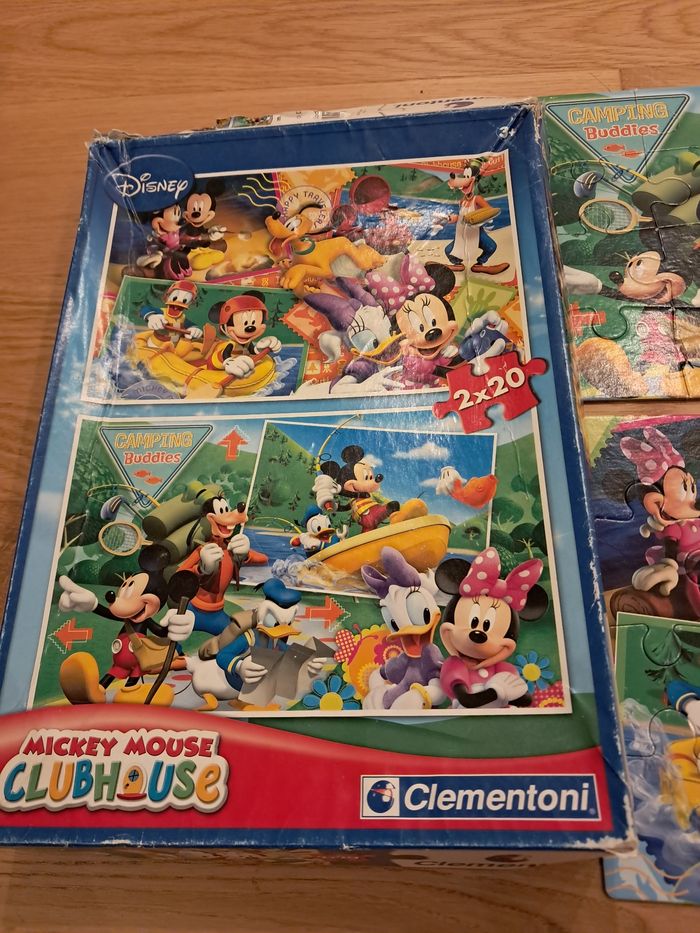Lot 2 puzzles Mickey Disney 2 x 20 pièces - photo numéro 4