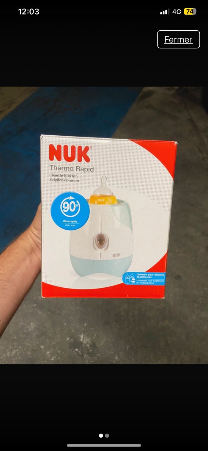 Chauffe biberon NUK thermo rapid