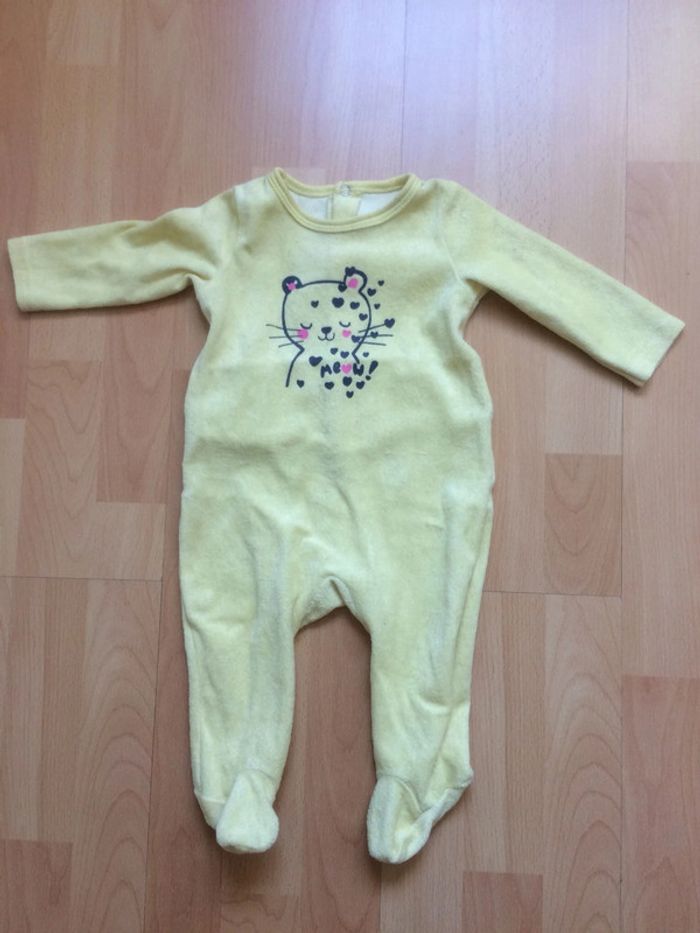 Pyjama fin velours 6 mois