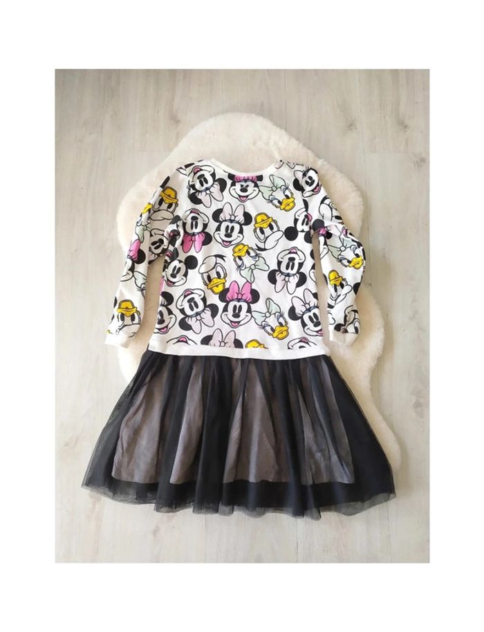 Robe sweat Minnie Mouse avec jupe plissée en tulle 8-10 ans 134/150 cm - photo numéro 2