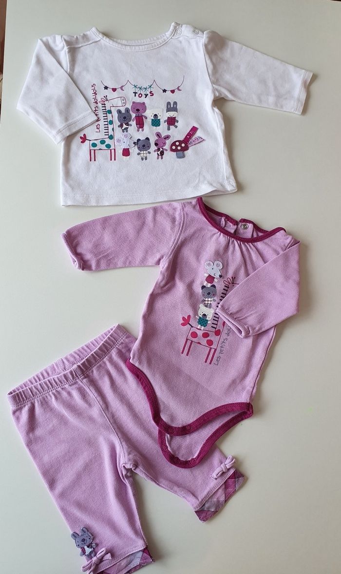 Ensemble 3 pièce, taille 1M