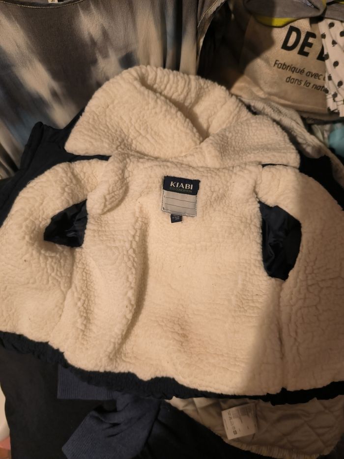 Manteau hiver moltoné Kiabi taille 12 mois - photo numéro 3
