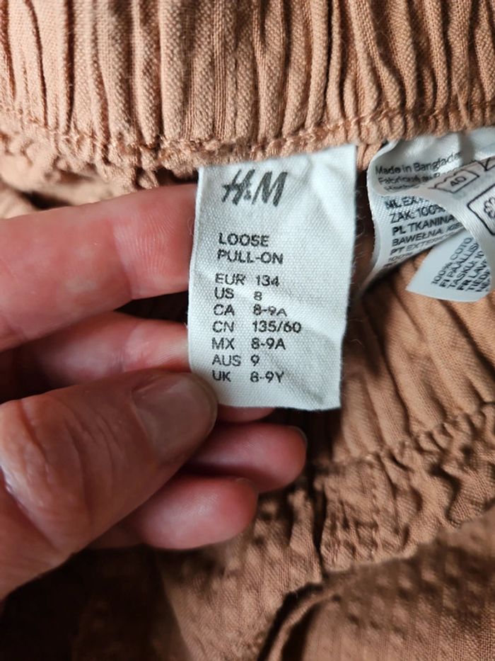 P1ntalon fluide marron clair 9 ans H&M - photo numéro 4