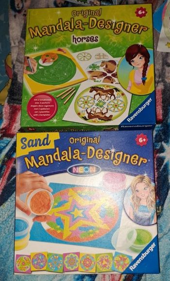 Lot 2 Kits Original Mandala-Designer Horses et Neon