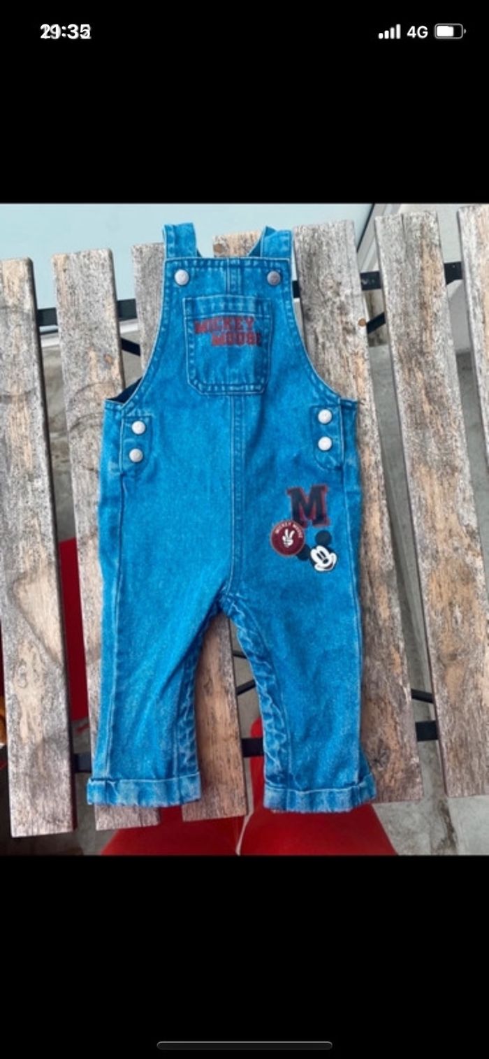 Salopette en Jeans Mickey