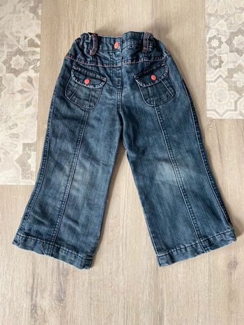 Jean jambes larges fille 36 mois