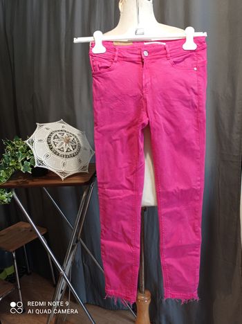 jean rose de zara 36 réf 512 K5