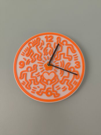 Pendule style Keith Haring
