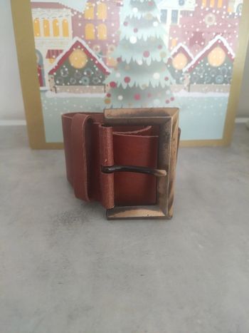 Buffalo ceinture en cuir vintage marron