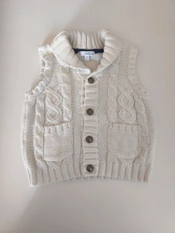 Joli gilet sans manche grosse maille