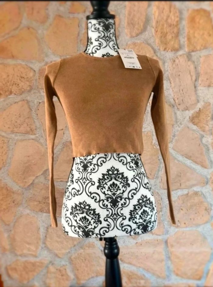 Croc Top camel Zara NEUF avec étiquette - Taille S/36