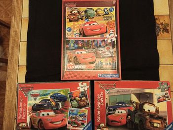 Lot de 3 puzzles Cars