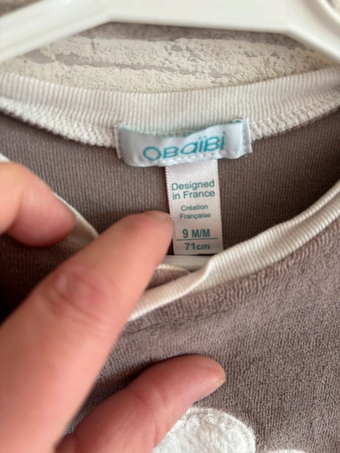 Pyjama Obaibi taille 9 mois / 71 cm - photo numéro 2