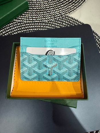 Porte cartes Goyard Bleu