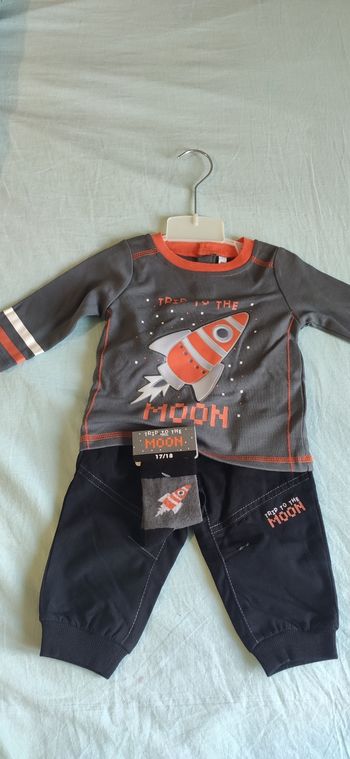 Ensemble 3 pièces bébé garçon 6 mois Neuf 