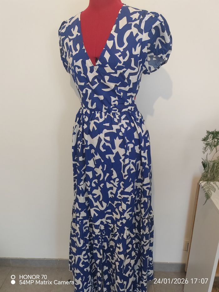 Robe longue en coton