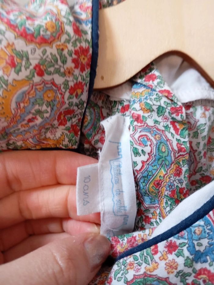 Château de sable 💖 robe chic liberty 10 ans - photo numéro 4