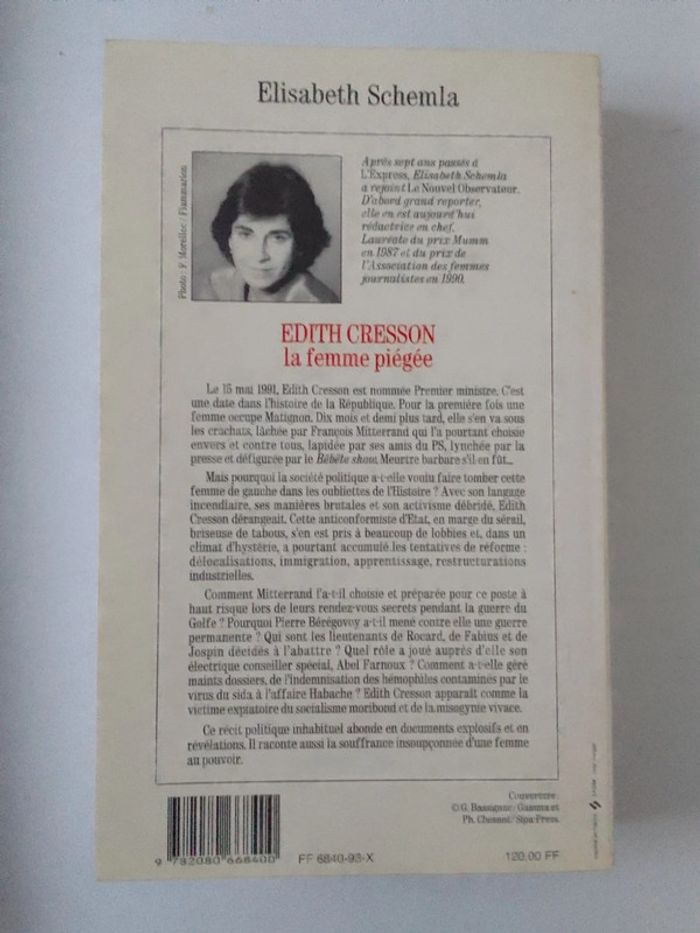 Elisabeth Schemla - Edith Cresson la femme piégée - photo numéro 2