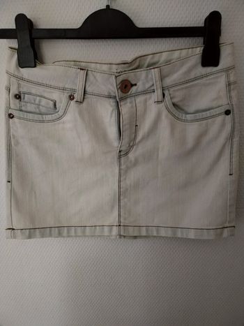 Jupe jean bleue clair