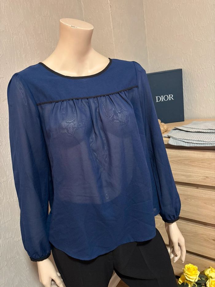 Blouse bleue marine