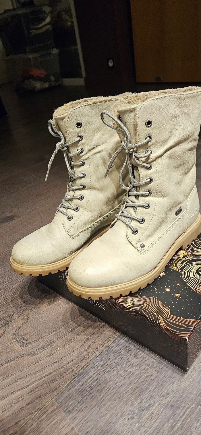 Bottes d'hiver en cuir - Taille 39 - photo numéro 5