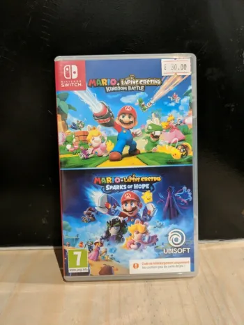 Mario et The Lapins Crétins : Kingdom Battle + Sparks of Hope – Switch – Parfait état