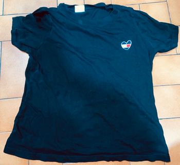 Tshirt noir tommy hilfiger m