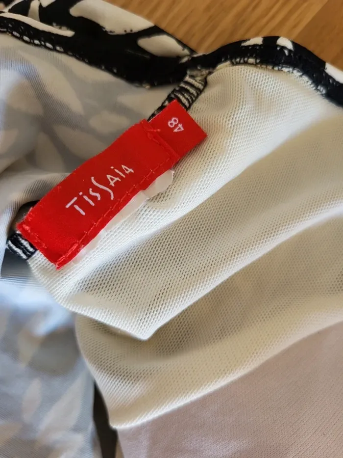 Maillot de bain 1 pièce noir et blanc Tissaia - rétro chic - photo numéro 9